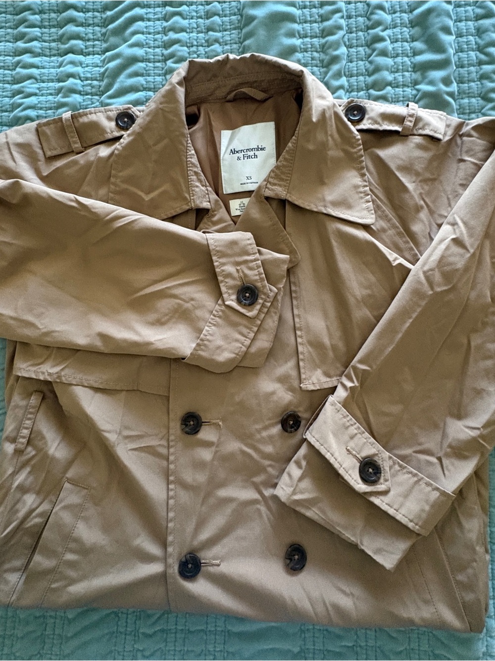 Abercrombie & Fitch Tan Trench Coat